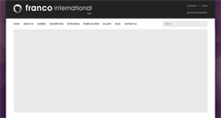 Desktop Screenshot of francointernational.co.za